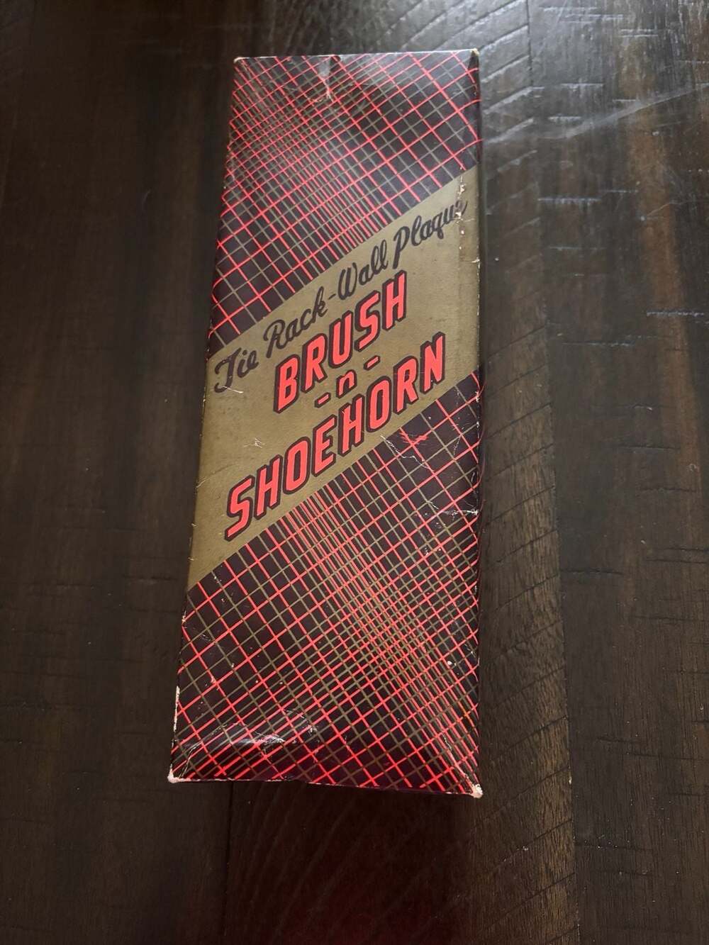 Vintage Tie Rack Wall Plaque Brush-n-Shoehorn Horse Equestrian Theme Set
